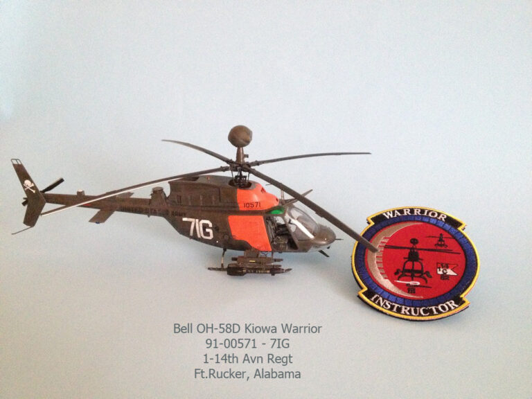 Un addestratore per la cavalleria – OH-58 D “Kiowa Warrior” dal kit Academy in scala 1/35.