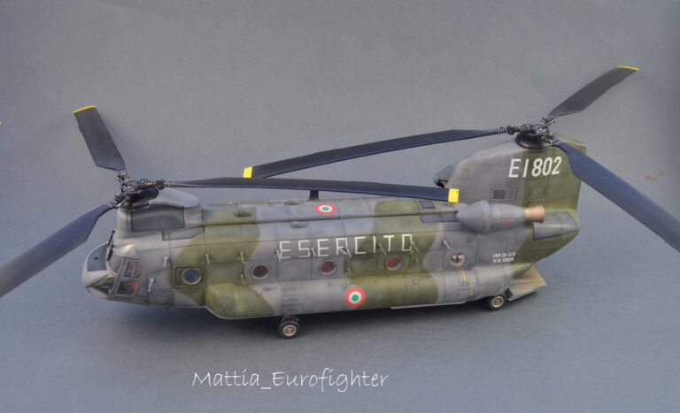 CH-47 C “Chinook” Italian Army – dal kit Italeri in scala 1/48.