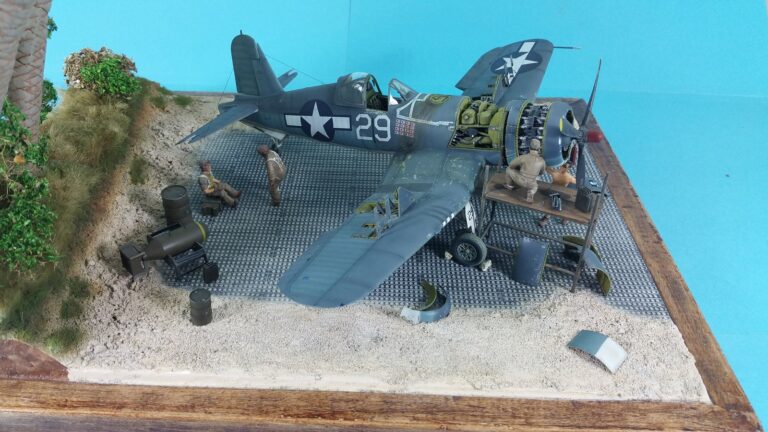 Somewhere in the Pacific – F4U-1A Corsair Diorama dal kit Tamiya in scala 1/48.