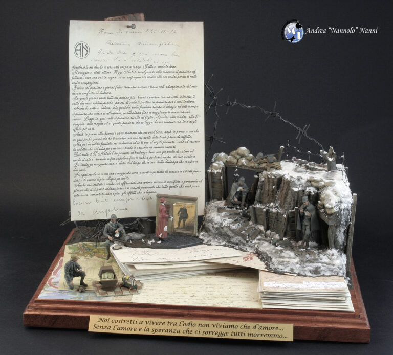Natale 1917 – Lettere dal Fronte della Grande Guerra. Diorama in 54mm.