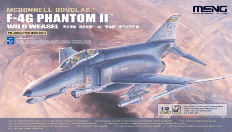 Kit Review – F-4 G Phantom II “Wild Weasel” Meng in scala 1/48.